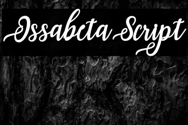 IssabetaScript Font examples