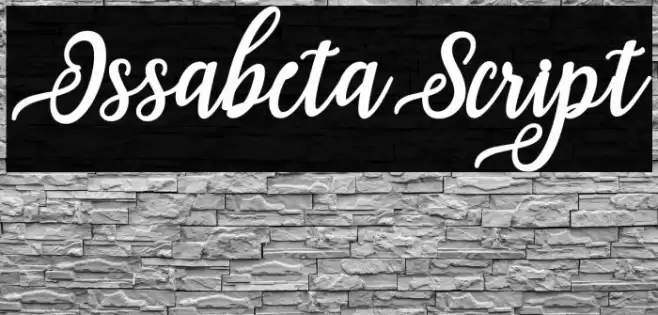 IssabetaScript Font examples