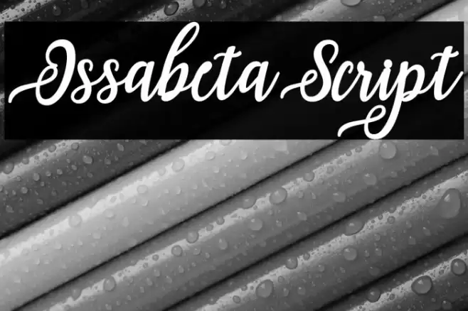 IssabetaScript Font examples