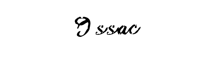 Issac  フリーフォントのダウンロード