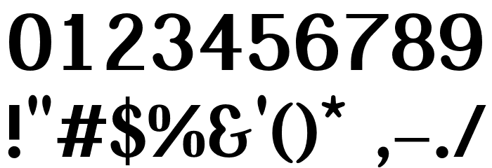 Isserley-Bold Font OTHER CHARS