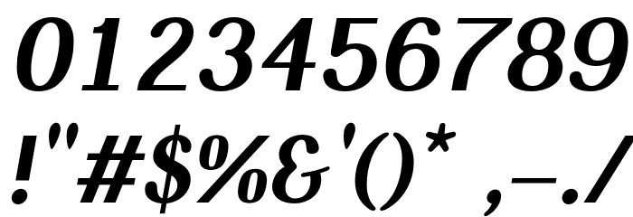 Isserley-BoldOblique Font OTHER CHARS
