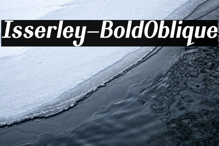 Isserley-BoldOblique Example 2