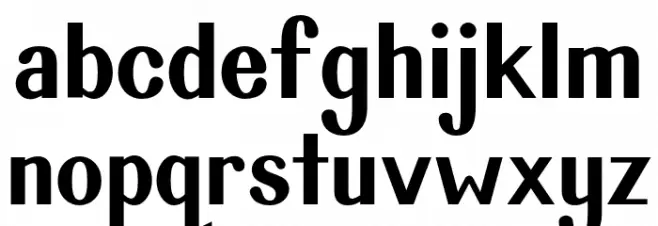 Isserley-Bold Font LOWERCASE