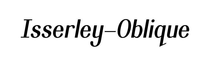 Isserley-Oblique  font caratteri gratis