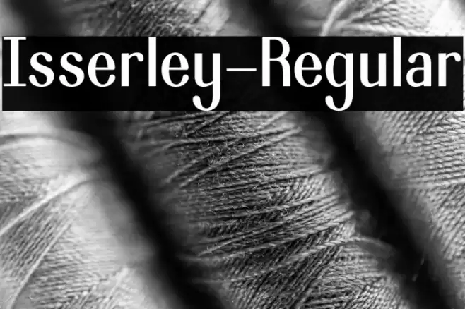 Isserley-Regular Font examples