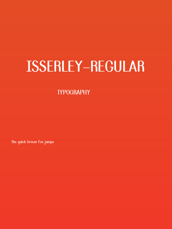 Isserley-Regular Poster