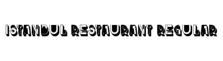 Istanbul Restaurant Regular  नि: शुल्क फ़ॉन्ट्स डाउनलोड