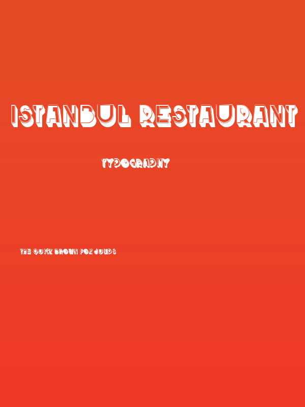 Istanbul Restaurant Regular Poster