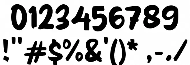 Istime Font OTHER CHARS