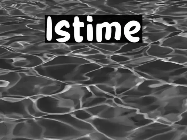 Istime Font examples