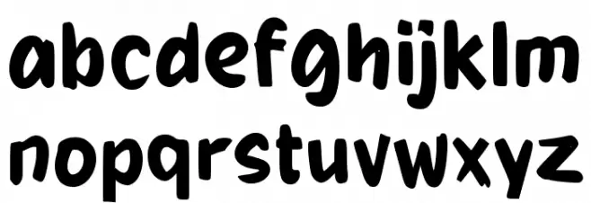 Istime Schriftart Kleinbuchstaben