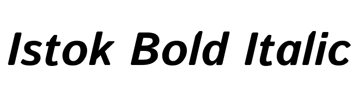 Istok Bold Italic Font