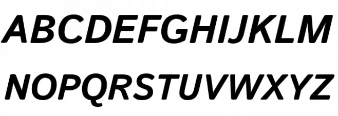 Istok Bold Italic Font UPPERCASE