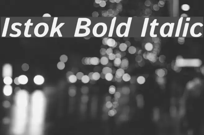 Istok Bold Italic Font examples