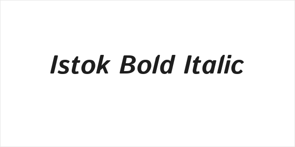 Istok Bold Italic Logo