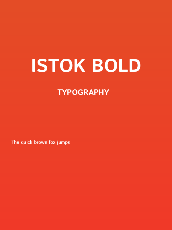 Istok Bold Poster
