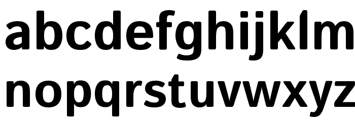 Istok Bold Font LOWERCASE