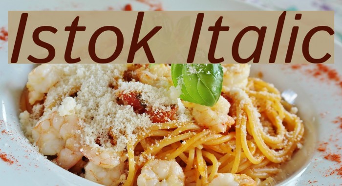 Istok Italic Font examples