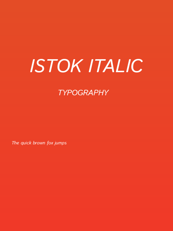 Istok Italic Poster