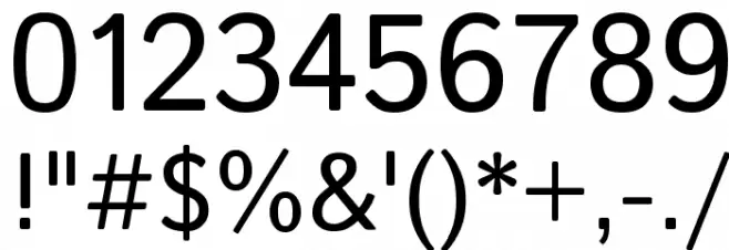 Istok Regular Font OTHER CHARS