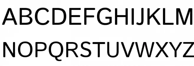 Istok Regular Font UPPERCASE