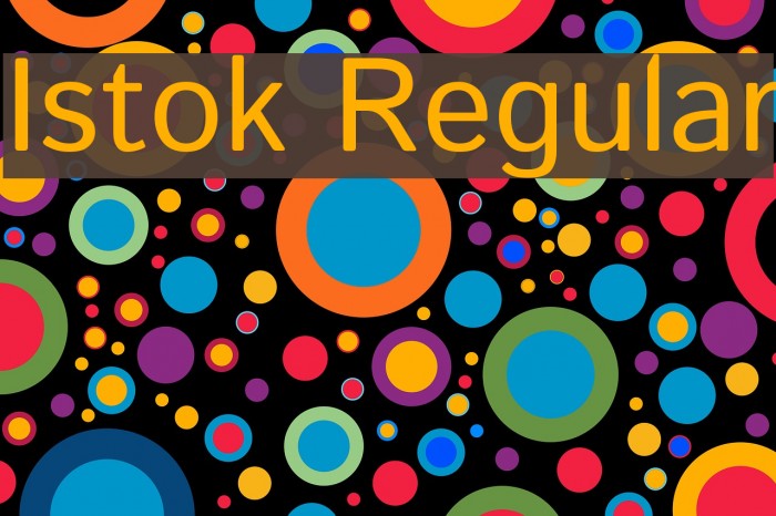 Istok Regular Font examples