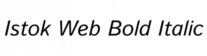 Istok Web Bold Italic  Скачать бесплатные шрифты