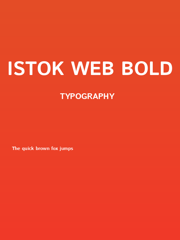 Istok Web Bold Poster