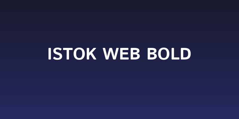 Istok Web Bold Social Header
