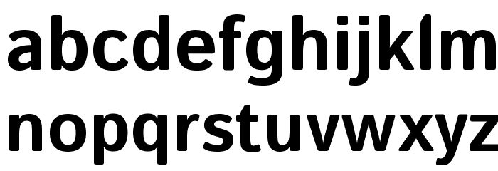 Istok Web Bold Font LOWERCASE
