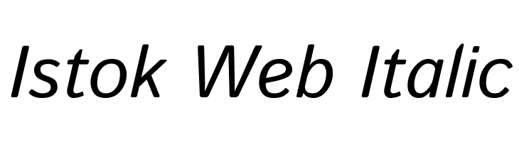 Istok Web Italic Font