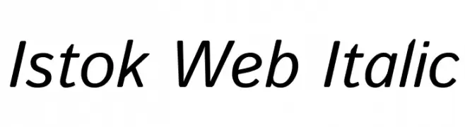 Istok Web Italic  Скачать бесплатные шрифты