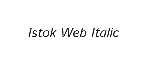 Istok Web Italic Logo