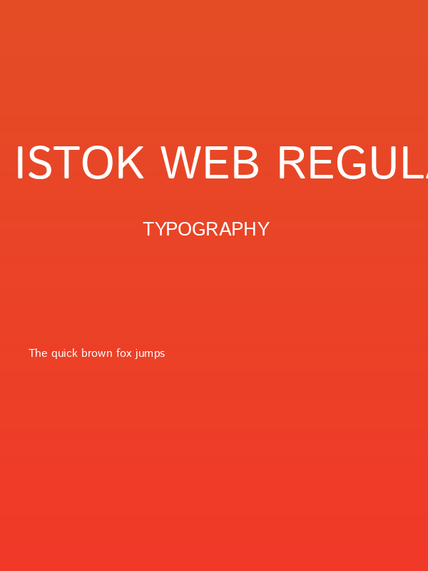 Istok Web Regular Poster