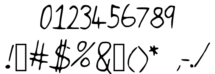 IsukaLetters Font OTHER CHARS