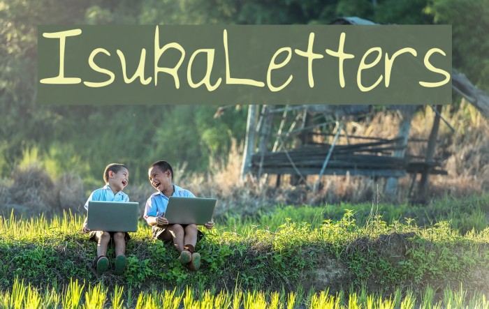 IsukaLetters Font examples