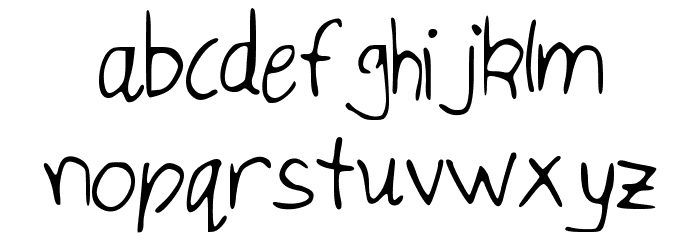 IsukaLetters Font LOWERCASE