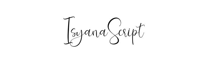 Isyana Script  Descarca Fonturi Gratis