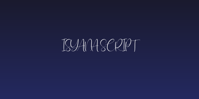 Isyana Script Social Header