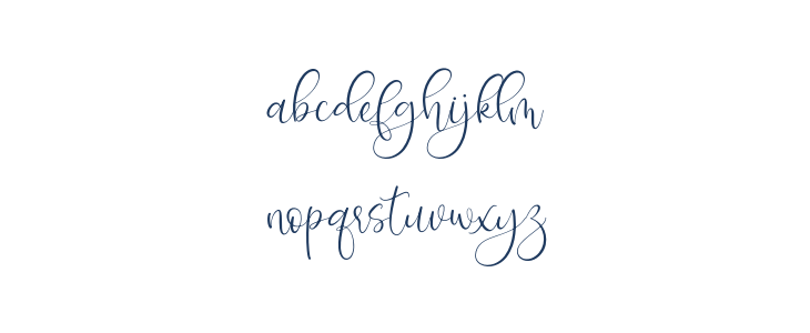 Isyana Script Lowercase