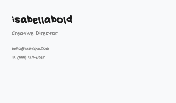 isabellabold Business Card