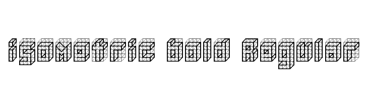 isometric bold Regular Font