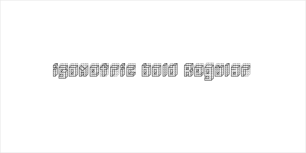 isometric bold Regular Logo