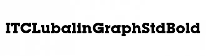 ITC Lubalin Graph Std Bold  नि: शुल्क फ़ॉन्ट्स डाउनलोड