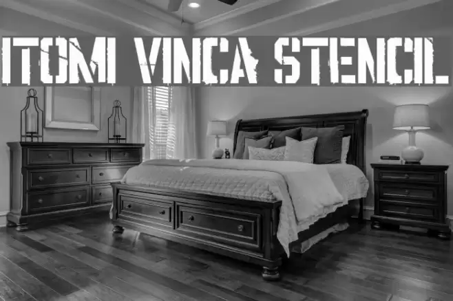ITOMI VINCA STENCIL Polices examples
