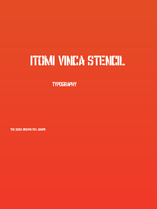 ITOMI VINCA STENCIL Poster