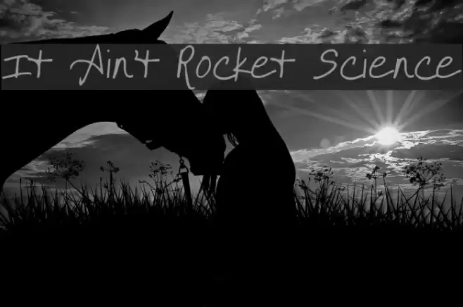 It Ain't Rocket Science フォント examples