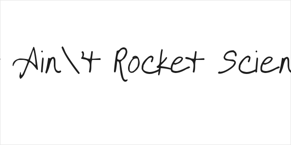It Ain't Rocket Science Logo