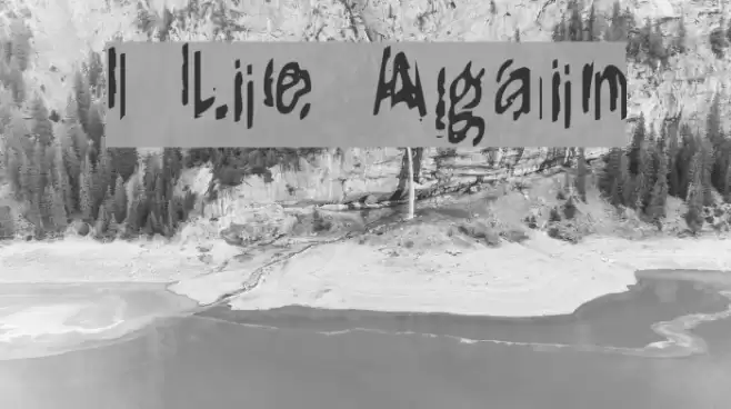 It Lives Again Шрифта examples
